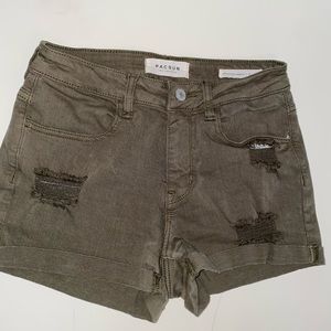 Dark green shorts, barely worn, super cute